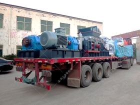 1000x700半自動液壓對輥破碎榴莲视频污片發往河南